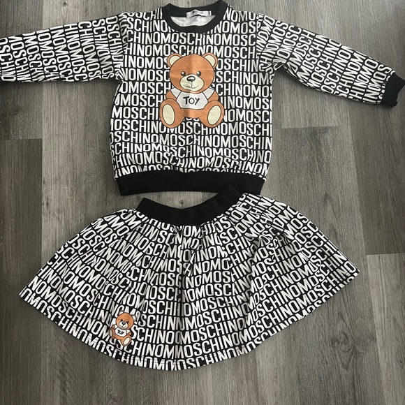 Moschino Other - Girls size 5 Moschino inspired  two-piece skirt and long sleeve outfit